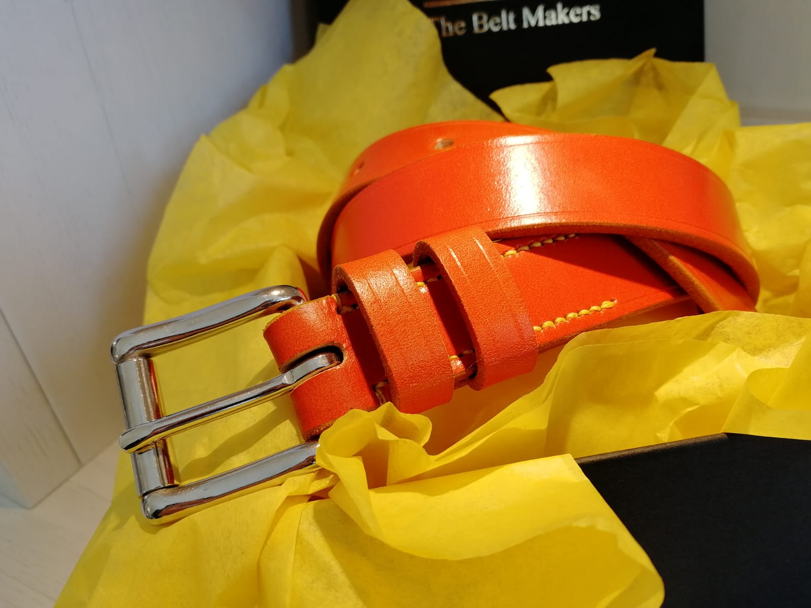 Classic Belt in Orange and Yellow